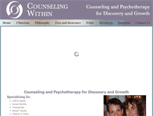 Tablet Screenshot of counselingwithin.com